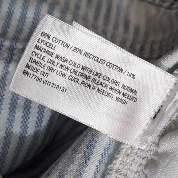 Wild Fable Pants Women 10R Striped Mid-Rise Baggy Cargo 90s Y2K Utility Wide Leg - Picture 12 of 12